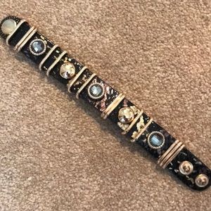 Gold snakeskin bracelet
